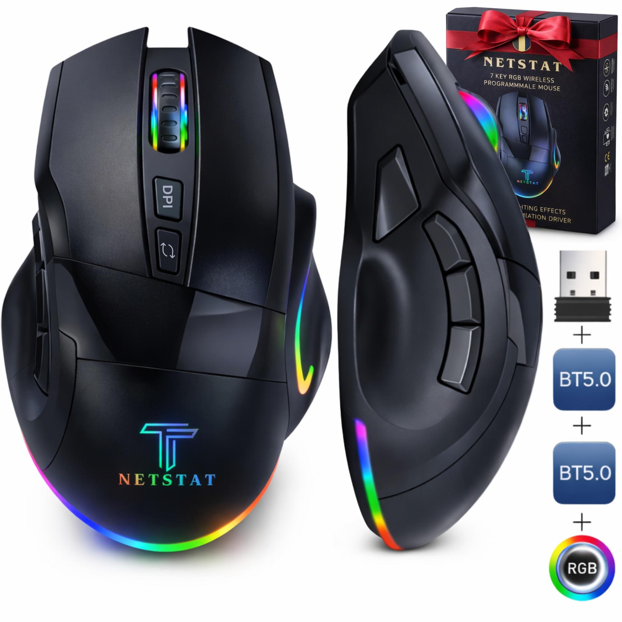 Mouse Gaming NETSTAT, Negru