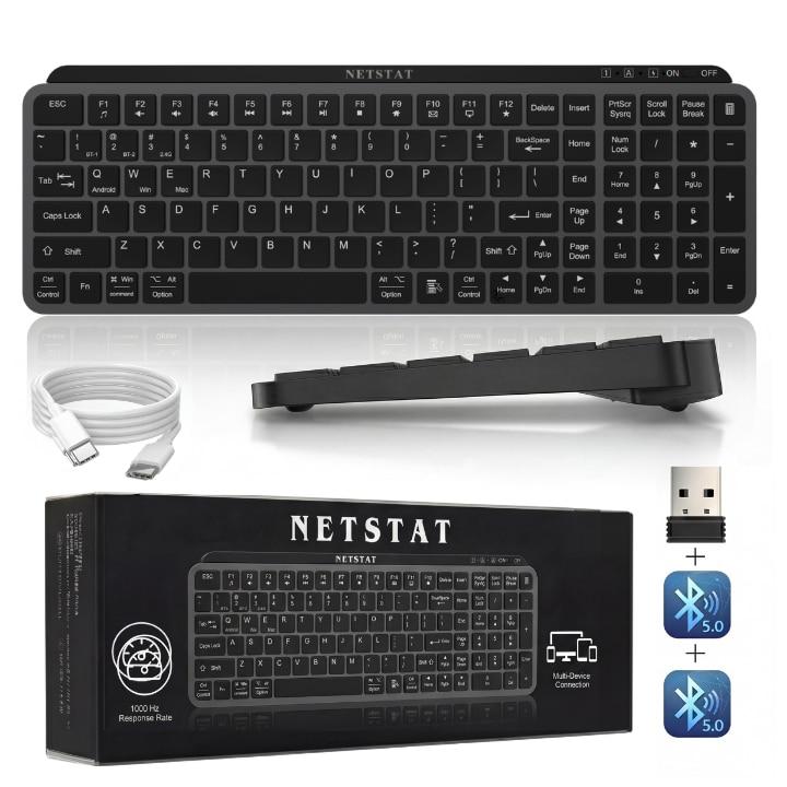 Tastatură NETSTAT One, Neagră